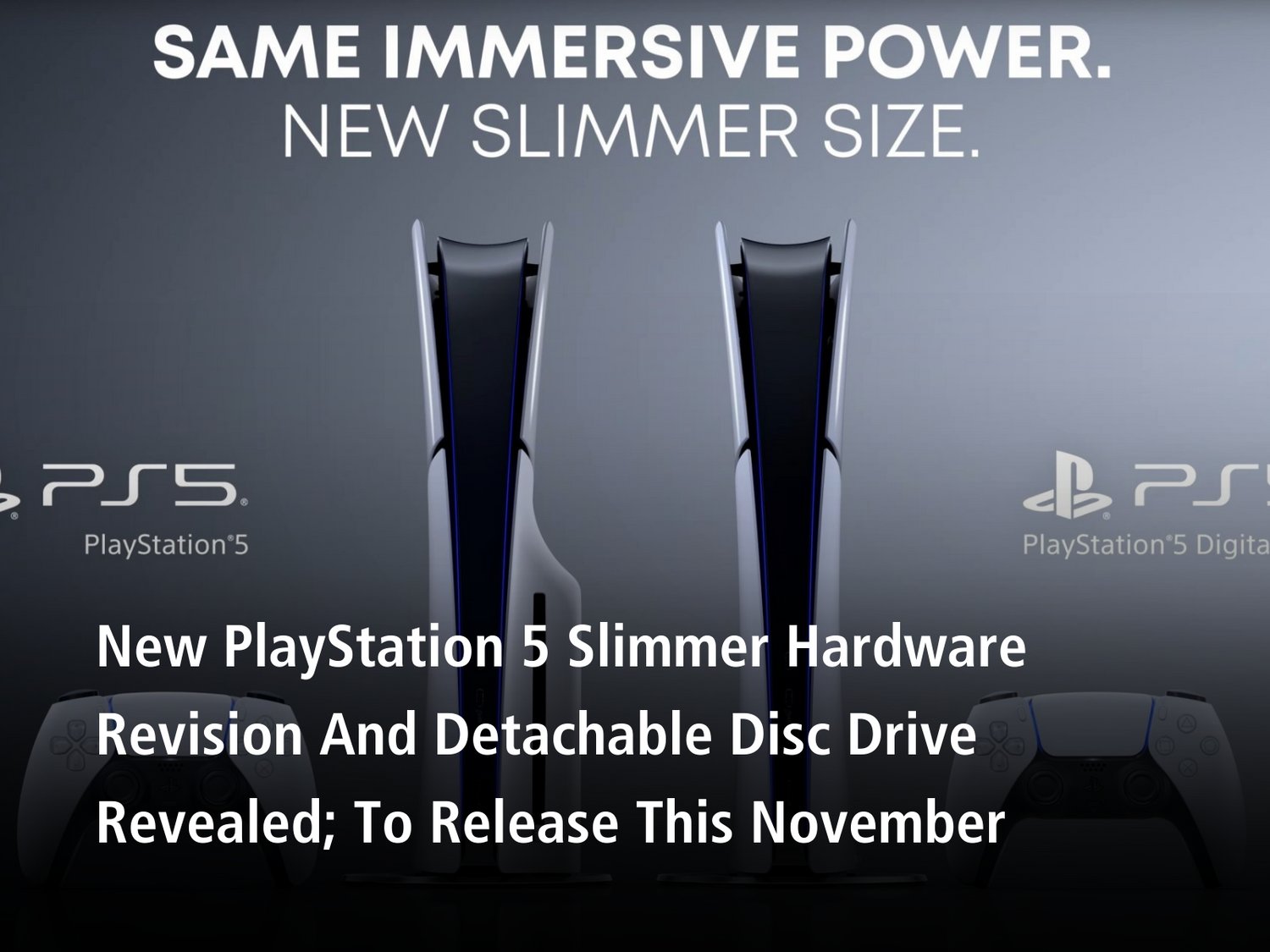 Sony's new PS5 with a removable disc drive launches in November