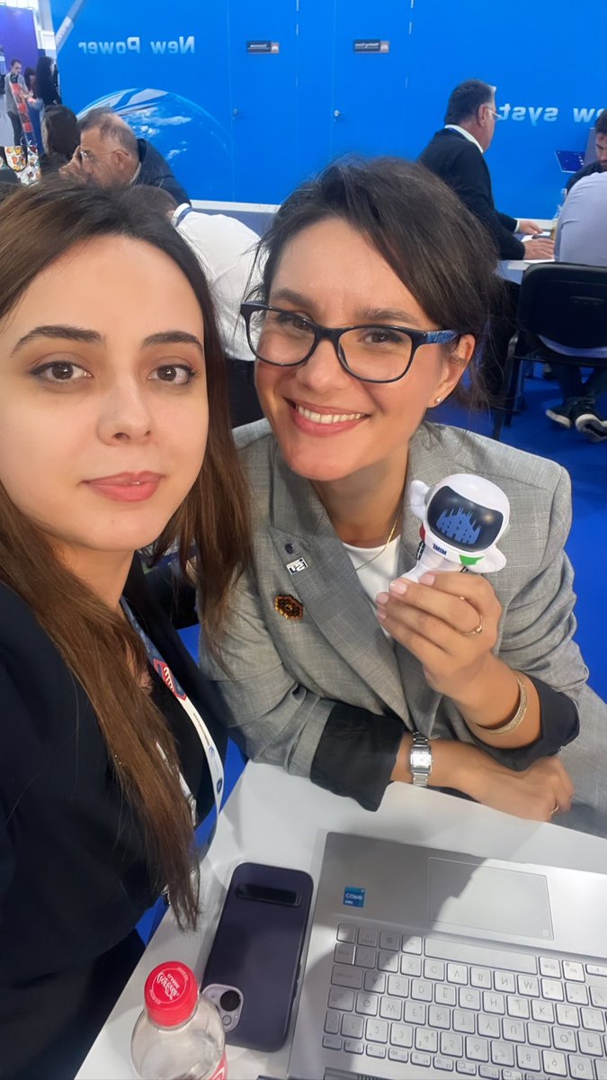 Best selfie with my space-loving partner-in-crime at IAC 2023! 🚀 Excitement is building for IAC 2024 with #MIMI. Together, we’re reaching for the stars! 🌟🛰️ #IAC2023 #SpaceFriends #geospatialists #CountdownToIAC2024