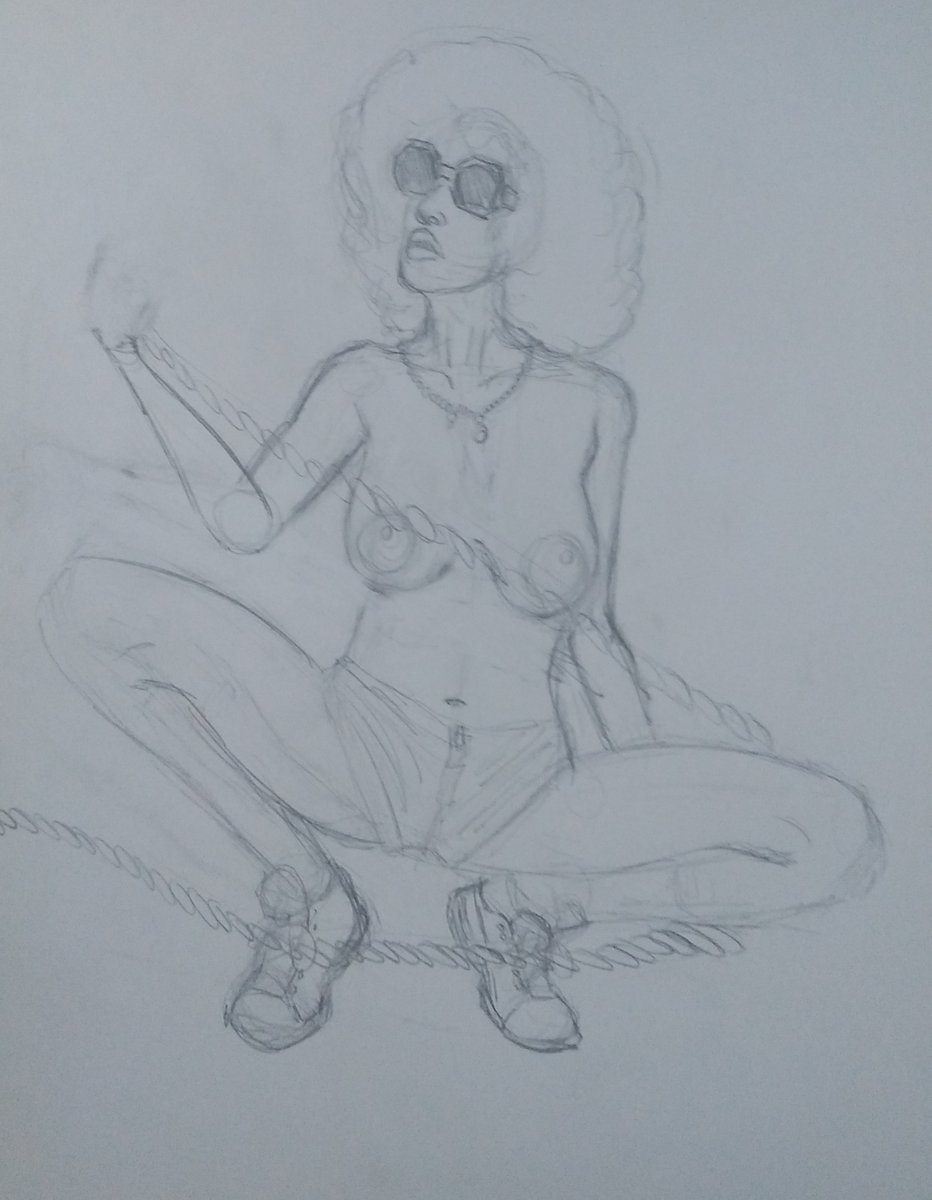 —práctica de poses: 
#traditionalart 
#penart 
#sketch 
#graffitiart 
#pinupart 
#drawingexercise