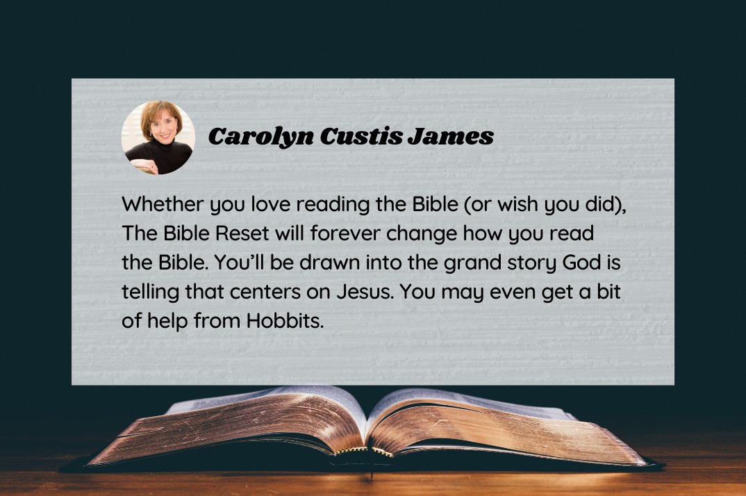 Read_Well's tweet photo. 7⃣ DAYS until The Bible Reset comes out! If you or someone you know struggles to read the Bible, this book can help.

Read the first chapter for free here: https://t.co/QyP5Eoix2l

Here's what @carolynezer has to say about it 👇 https://t.co/FOsS3CqeWW
