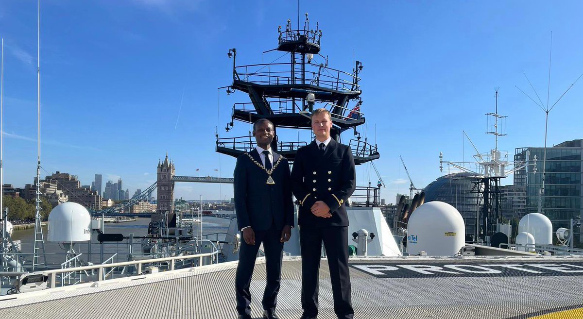 Naming Service for RFA Proteus @SouthwarkMayor @RoyalNavy met with HRH The Duke of Edinburgh & the Crew along with the ship’s sponsor Mrs Akshata Murthy. After which David Turner kindly provided a full tour of the ship.