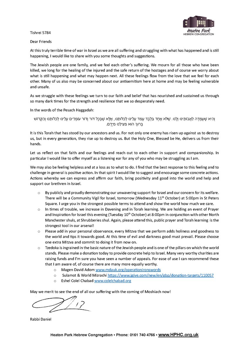 Rabbi Daniel Walker tweet media