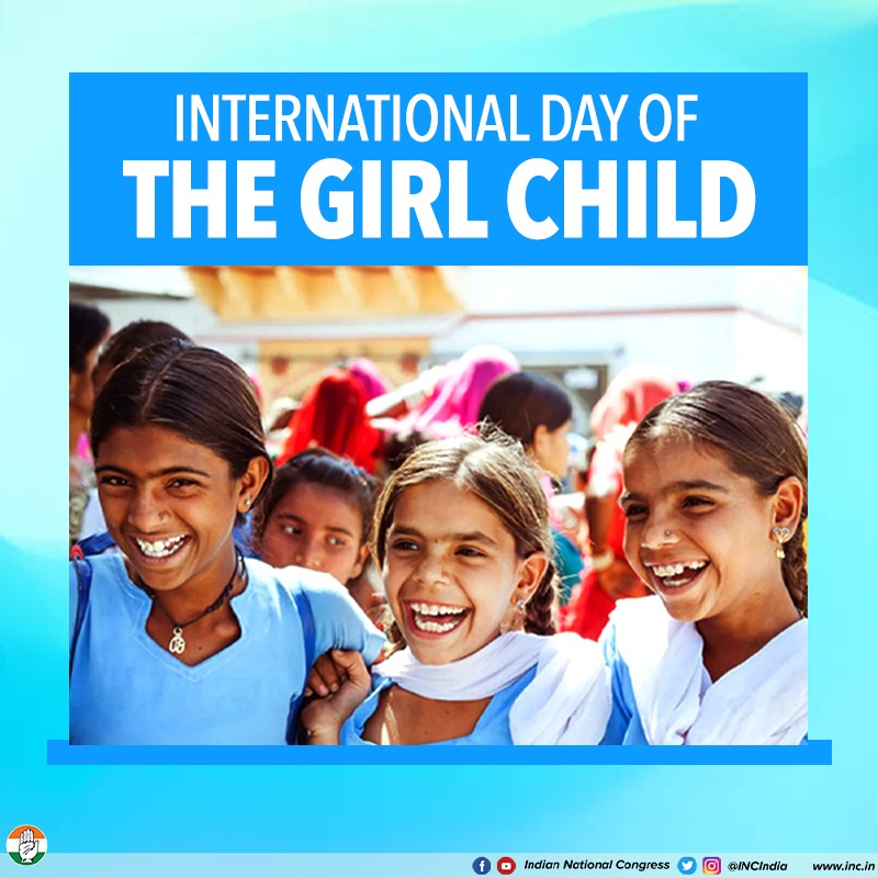 INCIndia's tweet photo. According to a UNFPA report, between 2015 and 2020, India lost an average of 3.6 lakh females to 'excess female deaths' and 5.9 lakh female children to pre-natal sex selection.

Join us as we renew our pledge to ensure an inclusive and empowered future for every girl child. https://t.co/rfTbMAFGYB