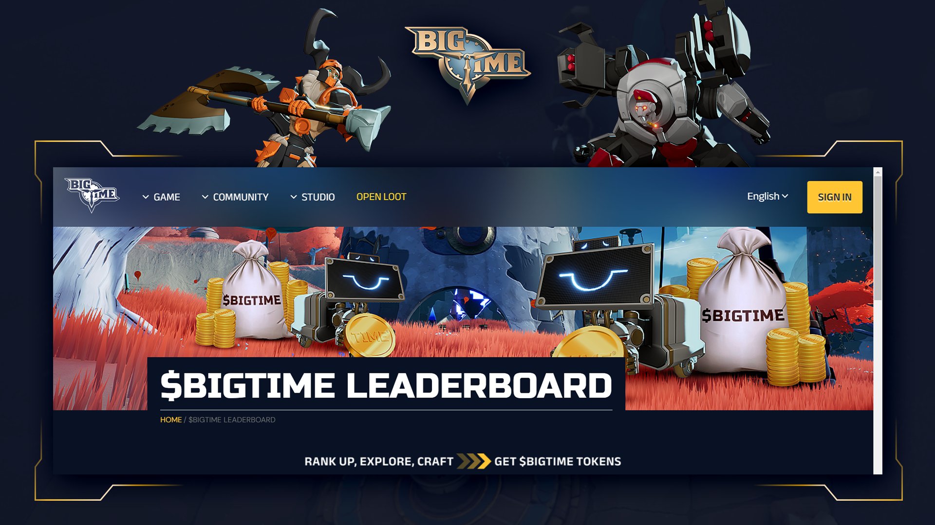 First Round of the $BIGTIME Leaderboard Wraps Up as Round Two's Exciting  Challenges Commence, by Big Time, PlayBigTime, Nov, 2023