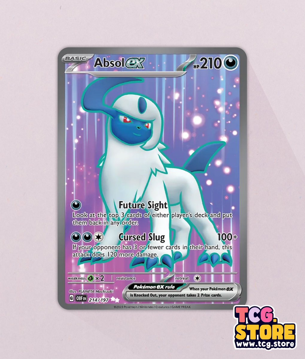 TCGDotStore's tweet photo. Just pulled ✨ a Absol EX. Yet another full art. We're on a roll these days! 

#FullArtMagic #OnARoll #PokemonTCG #HotStreakPulls https://t.co/5H4Yx6204X