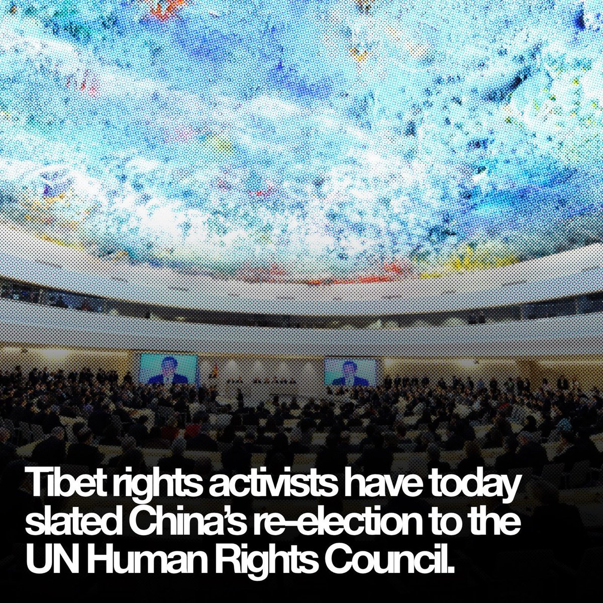 TheTibetNetwork's tweet photo. “Today, #Tibet is ranked as the least free place on Earth. The 154 countries that voted in favour of #China at the election today should be ashamed. These countries are precisely the reason why more and more young people lose faith in the effectiveness of the #UnitedNations. https://t.co/0WGaHGIYbn