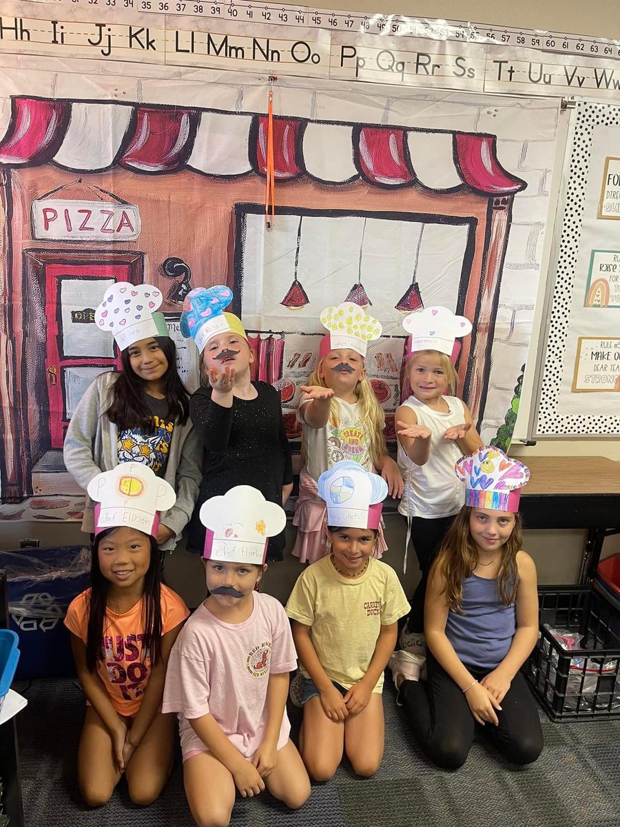 PiedmontSchools's tweet photo. Miss Wally’s second graders opened their own fraction pizzeria! 🍕🧑‍🍳Students were given a pizza order and challenged to ”make” the pizza based on the fractions. What a creative way to practice halves, thirds, and fourths! #piedmontproud https://t.co/MPdUtE3hUJ