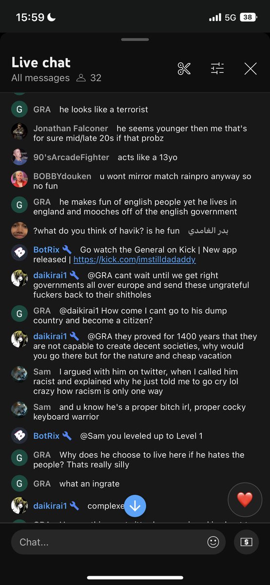 sikander555A's tweet photo. You whine about me being a racist for calling u british but u let people say I’m a terrorist in your chat. You are full of shit. Your credibility is lower than your IQ after the brain damage I gave you after dog walking you in that set. @ImstillDadaddy https://t.co/4hiC5hqEdy