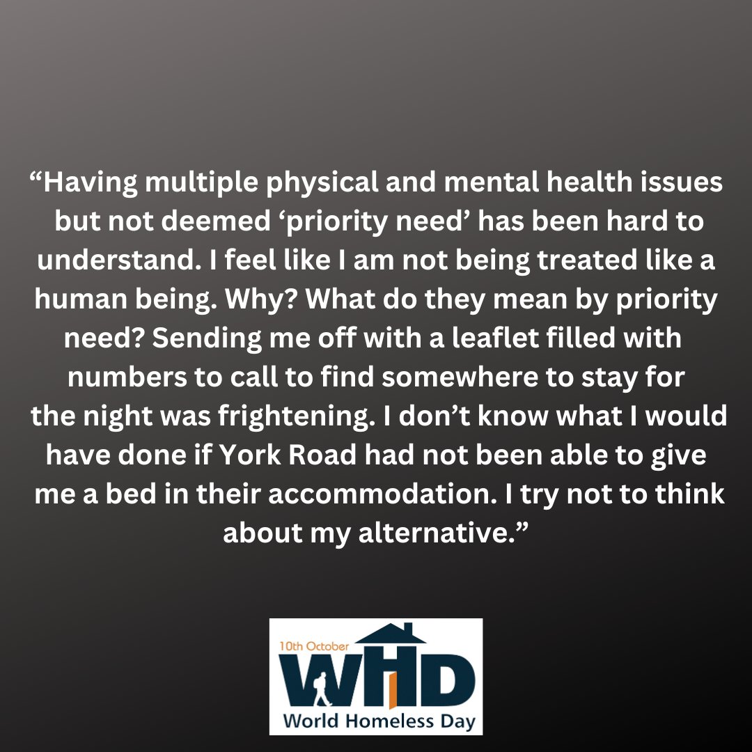 On WHD we are always thinking of ways in which to raise awareness of Homelessness. For many of us we will never understand what it is like to have to bed down outside, by asking our clients to talk about their experiences is both inspiring &amp; thought provoking.  #helpus #charity