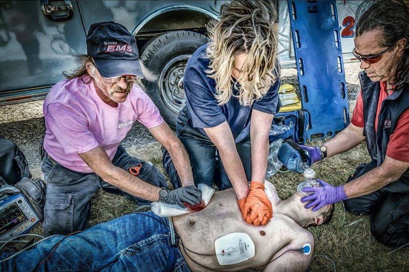 I've always loved this picture. It really captures the essence of our rural, volunteer EMS.

Not as pretty and polished as EMS portrayed by the media. 

They rarely have the latest gadgets and ambulances. 

But they always answer the call