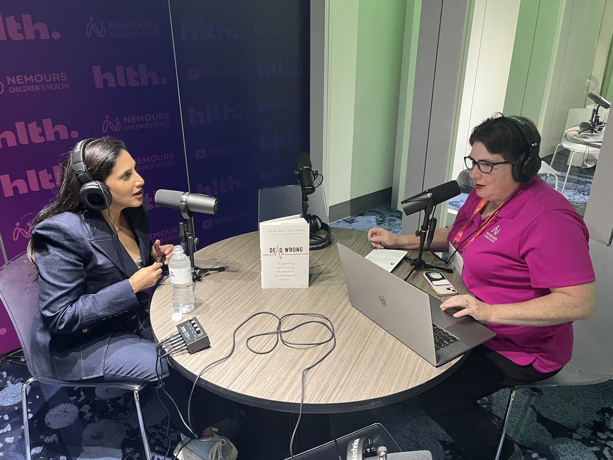 We’ve had some all-star guests in our #WellBeyondMedicine Podcast booth at @HLTHEVENT! @LarryMossMD, @drgnayyar, @sklasko, and former @HHSGov Secretary Alex Azar have all joined @CLRadio! Stay tuned for these episodes ☺️🦄✨💚🎉 #HLTH2023 #HLTHxNemours