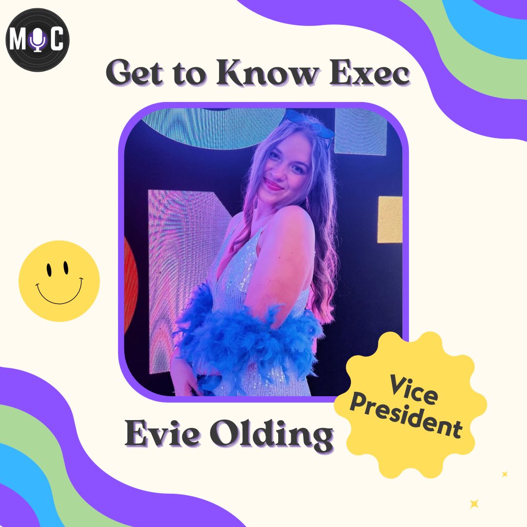 MICBGSU's tweet photo. Up next is on exec is Vice President Evie Olding! 😁💕
Check out Evie’s song recommendations on her playlist on our Spotify, link in our bio! 🎶🎶 https://t.co/O2hPzcZB6k