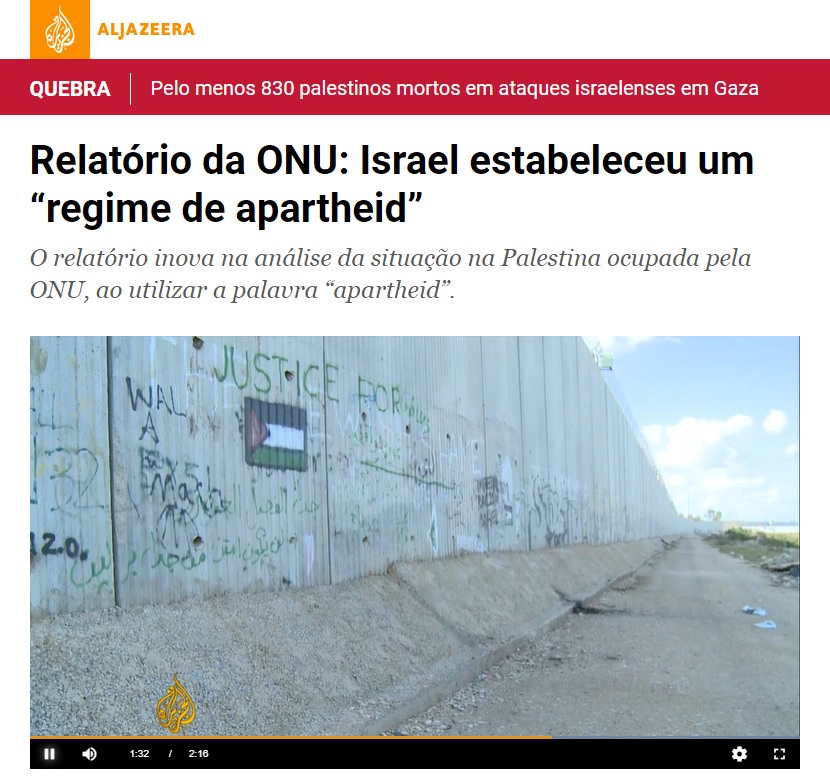 historia_pensar's tweet photo. Quando dizemos que os palestinos estão submetidos a um regime de apartheid imposto pelo Estado de Israel, não é mera retórica. Em março de 2017, uma agência da ONU publicou um relatório acusando Israel de "operar um regime de apartheid" contra os cidadãos palestinos.

1/21 https://t.co/PTU7FzYbTr