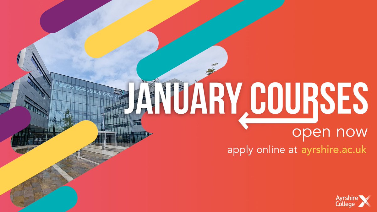 📣 Exciting news! Did you know our January courses are just 18 weeks long?  They are now open for application. See the full list of courses available here: bit.ly/3LQG3JL

DM us if you have any questions - we're always happy to help! #OfCourseYouCan #JanuaryCourses