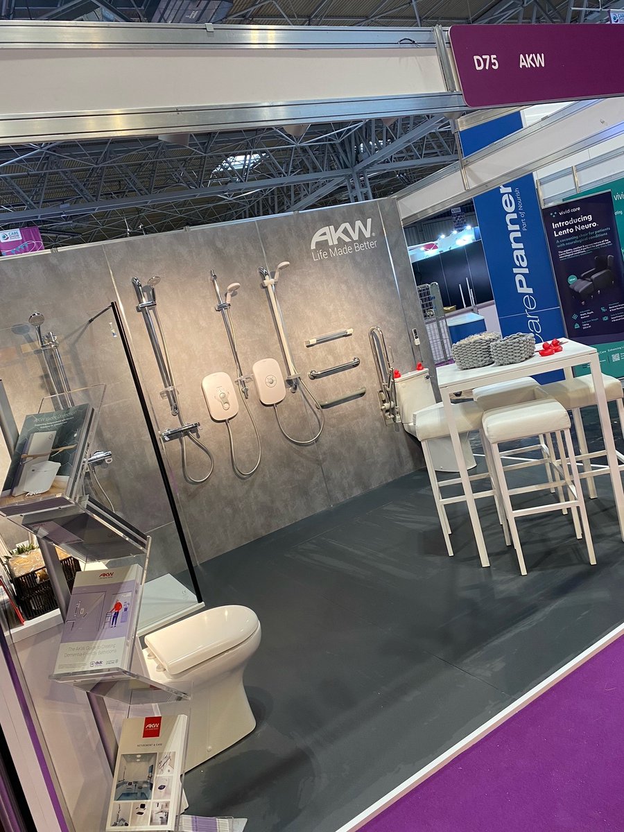 AKW_One's tweet photo. We've been busy today @thenec Birmingham ahead of 2 days at the @CareShow!
We haven't attended the Care Show in many years and are looking forward to meeting everyone, so come and see us tomorrow on stand D75.
#TheCareShow #Birmingham #NEC https://t.co/YkogVx9uPI