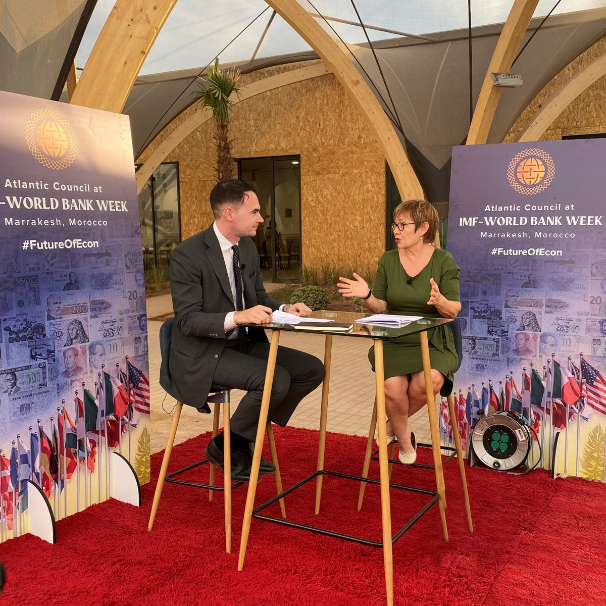 Have arrived in Marrakech for #WBmeetings and enjoyed my interview with @AtlanticCouncil and @clichfield1 on the challenges @EBRD and the whole development community face.

Cooperation is imperative if we are to tackle today's climate and economic crises.

#FutureOfEcon