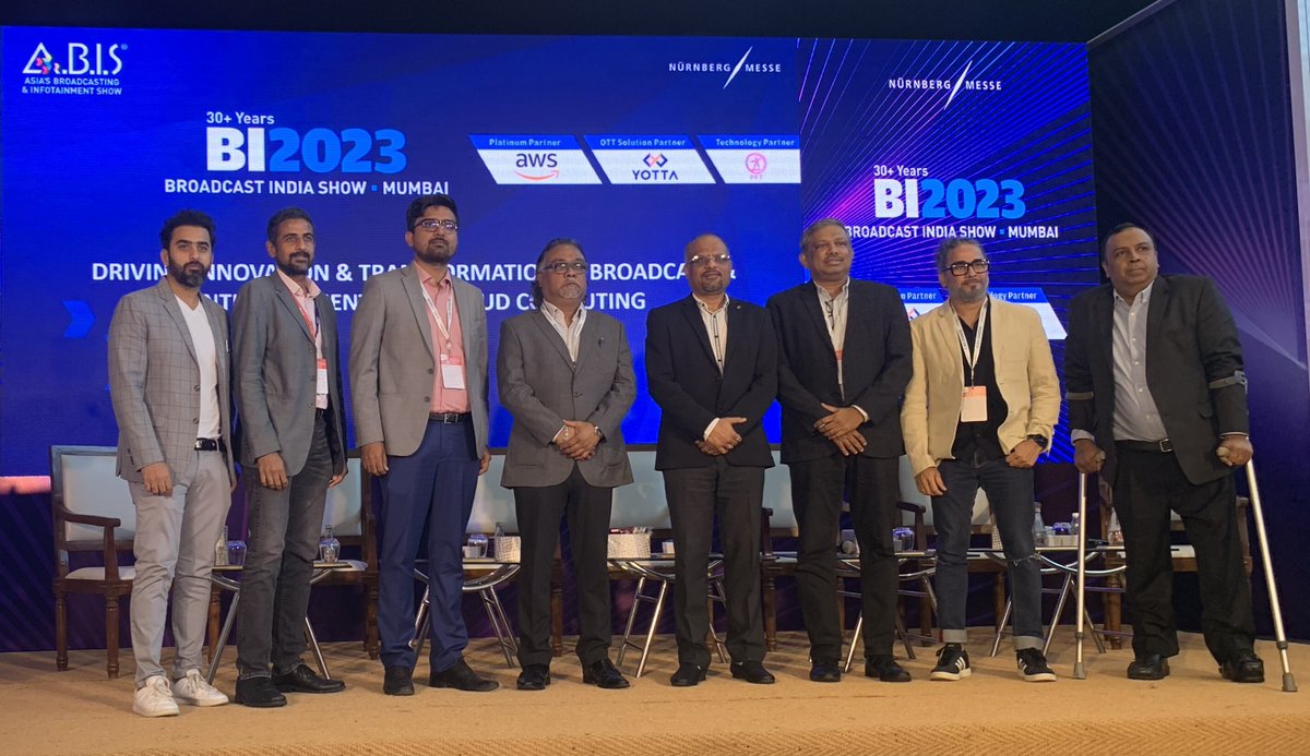 An engaging conversation unfolded today at Broadcast India 2023, as Anupam Sharma, our Senior Vice President of Sales & BD, discussed 'Driving Innovation and Transformation in Broadcast & Entertainment with Cloud Computing.' The future of media tech is bright with #PFT!