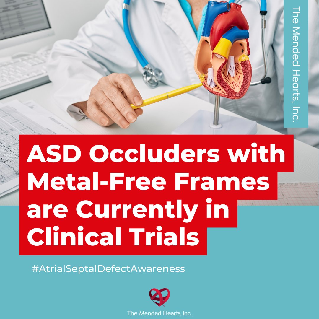Getting an Atrial Septal Defect (ASD) repaired is about today and your future. ASD occluders with a metal-free frame are currently in clinical trials. Learn more: atheartmedical.com