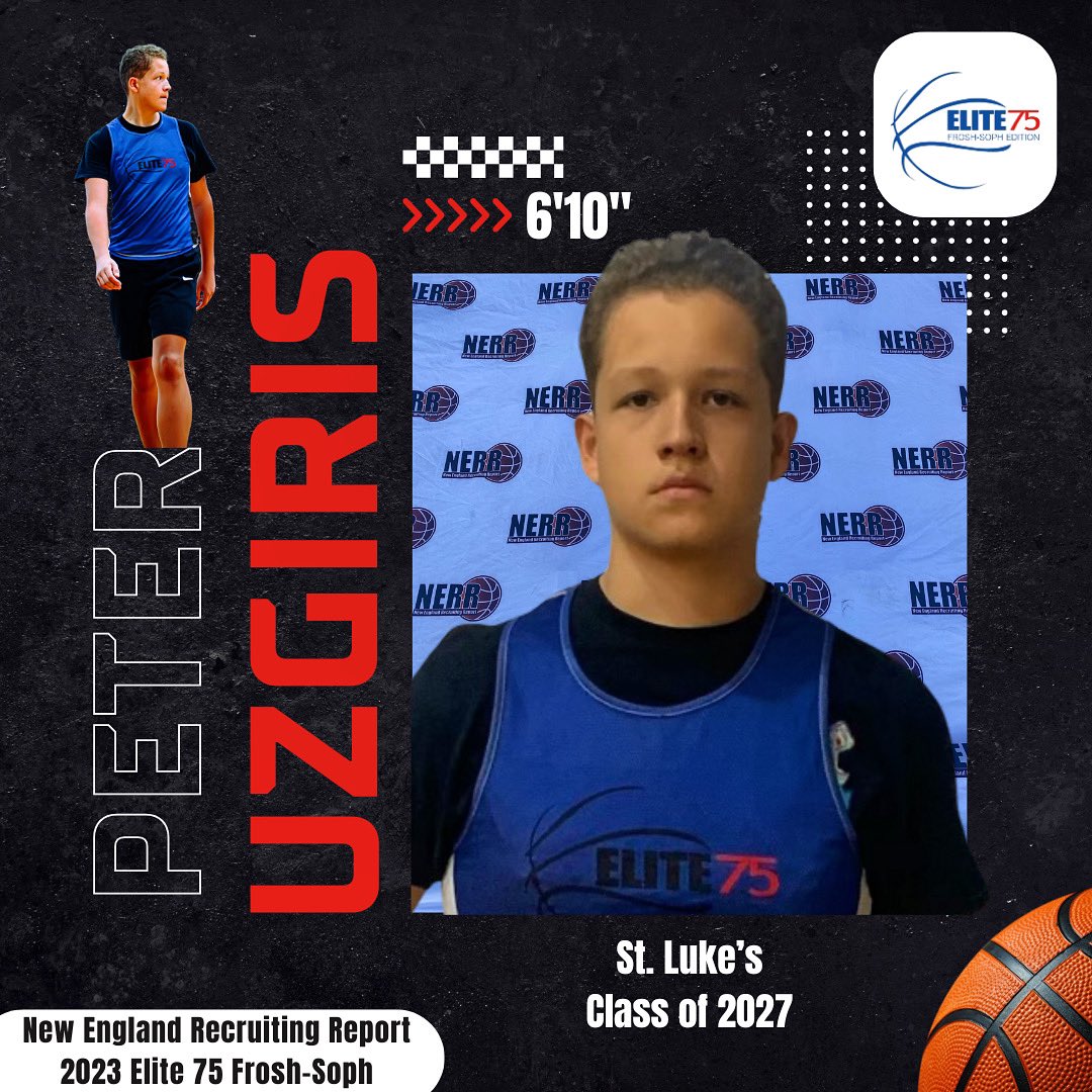 New England Recruiting Report NERRHoops (@nerrhoops) on Twitter photo Big man Peter Uzgiris caught our attention at Frosh/Soph. The <a href="/SLSHoopsCT/">St. Luke's Boys Hoops ⚡️🏀</a> & <a href="/PSACardinals/">ProScholarsAthletics</a> big has an improving post game on both ends of the court, and showed glimpses of floor stretching potential. Watch out for the 2027 center. Big man Peter Uzgiris caught our attention at Frosh/Soph. The <a href="/SLSHoopsCT/">St. Luke's Boys Hoops ⚡️🏀</a> & <a href="/PSACardinals/">ProScholarsAthletics</a> big has an improving post game on both ends of the court, and showed glimpses of floor stretching potential. Watch out for the 2027 center.