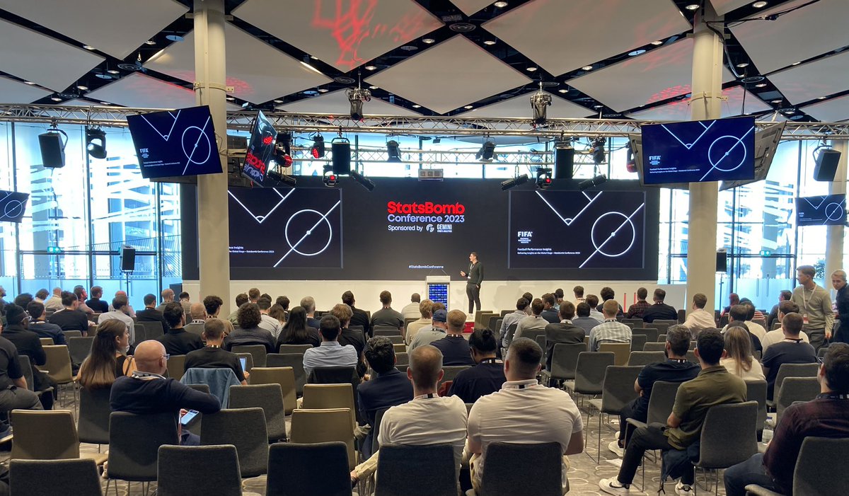 Brilliant day of CPD at the #StatsBombConference at @wembleystadium. Learning about all things football analytics to support our FdA Football and football academy delivery @StatsBomb