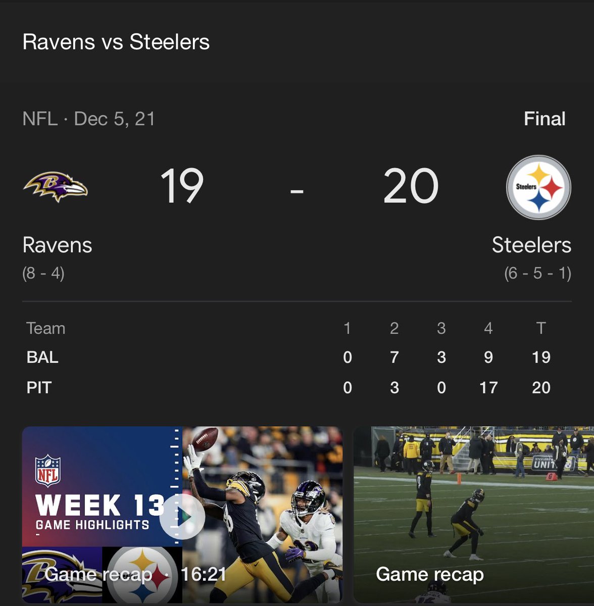 PickensBurgh's tweet photo. Should this even be considered a “rivalry” if the Ravens never win? 😂😂😂

#Steelers #Ravens https://t.co/bTnfNDXsBc