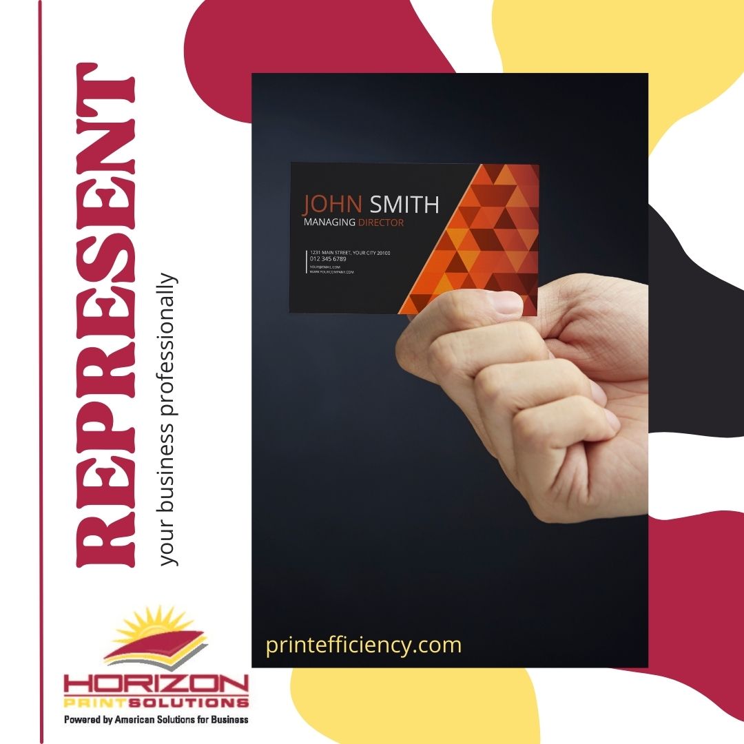 HorizonPrintSo1's tweet image. Business card designs and printing to represent your products and services. Our team can guide you through the process of color, coating, and shapes that represent your business. Get started now: 1l.ink/XCKBLKJ
#HorizonPrintSolutions #BusinessCards #LasVegasPrinting