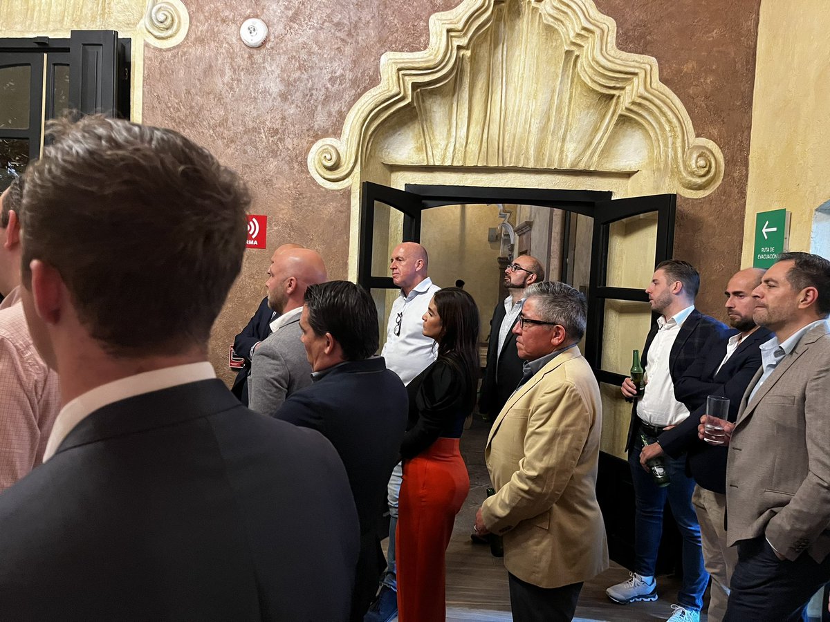 AgriMexico's tweet photo. Yesterday within the framework of our visit to #Queretaro we organized an Networking Cocktail to greet the 🇳🇱 Companies &amp; 🇲🇽 stakeholders in the city. 

#NLinMX https://t.co/CQGUVHHIrd