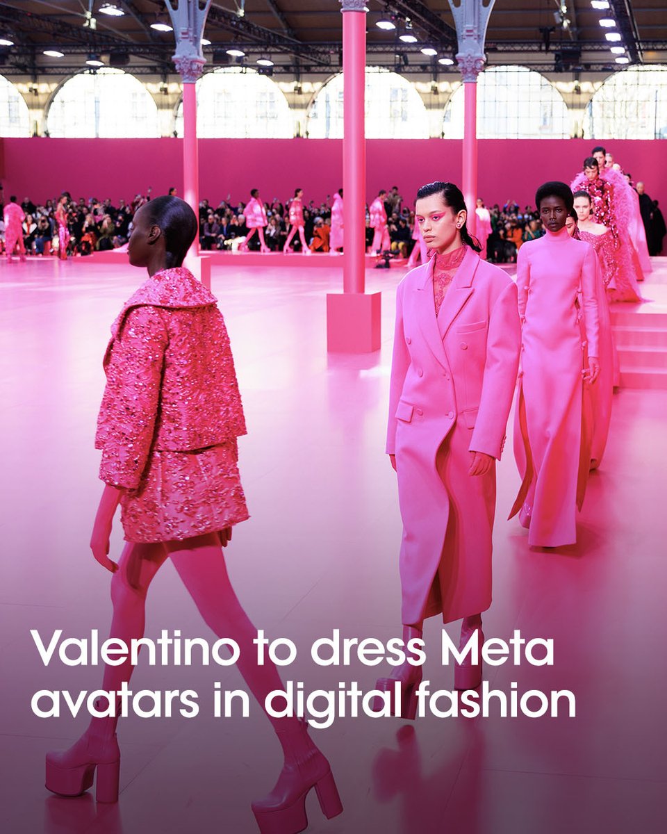 Maison Valentino is the latest luxury brand to create digital fashion looks for Meta’s avatars. Would you use them? bit.ly/46GiECW