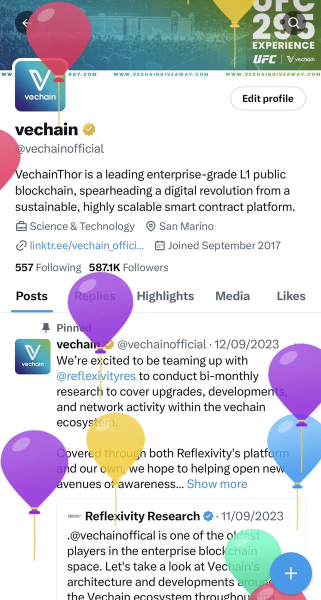 vechainofficial's tweet photo. Happy Twitter/X Birthday to us!
6 years old and stronger than ever.
Hereโs to the next 6 years of building out the blockchain revolution! ๐พ ๐ ๐
#vechain #Web3 #VET https://t.co/WHvlynJ4Ch
