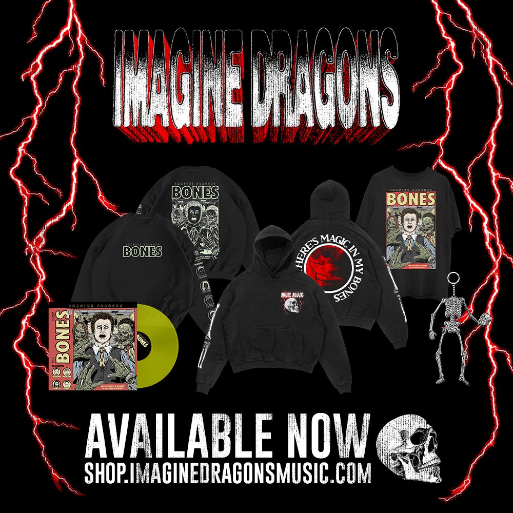 it's that time of year again... shop the new Bones merch &amp; music collection in the official Imagine Dragons store
