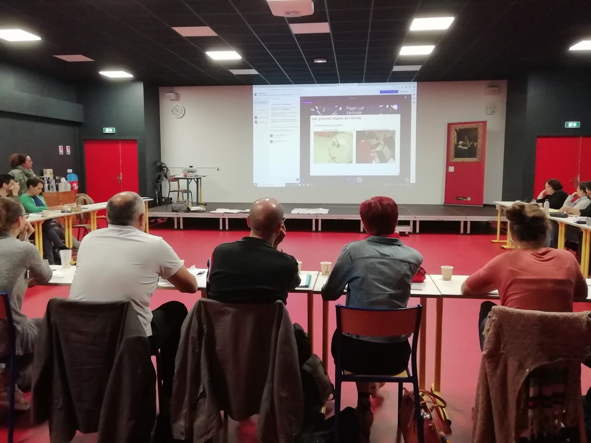 Journée de formation pour les équipes engagées dans l'opération Plastiques à la Loupe, accompagnées par TARA. Des échanges très riches. <a href="/GondonneauA/">Gondonneau Alexandra</a> <a href="/EDD_AOT/">EDD Académie Orléans-Tours</a> <a href="/TaraOcean_/">Fondation Tara Océan</a>