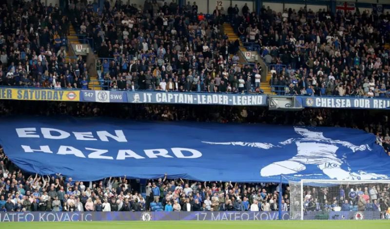 CFCPys's tweet photo. 🚨 BREAKING: Eden Hazard’s banner will be displayed vs Arsenal. (@onlyapound) https://t.co/U9N5WknVUH