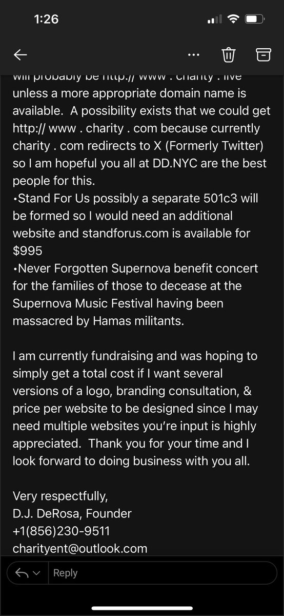 CharityEntGroup's tweet photo. Full transparency on progress.  Currently waiting for a response from Digital Design NYC. https://t.co/TF2HW7bRE5