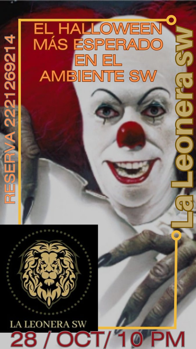 Sábado 28 de Octubre
El evento más esperado del ambiente Swinger...
El Halloween 🎃 de <a href="/LaLeoneraSwPue/">La Leonera SW</a>
TEMÁTICA: ZOMBIES Sexyyyys 
😈🧟‍♂️🧟‍♀️👻💀
<a href="/LaLeoneraSwPue/">La Leonera SW</a> 
<a href="/PrudenceMexico/">Condones Prudence</a>
#ClubSwPuebla #LugaresSw #FiestasSw #EroticoSw #SensualSw #JuegosSw #fantasiaSw #HotwifeArdiente