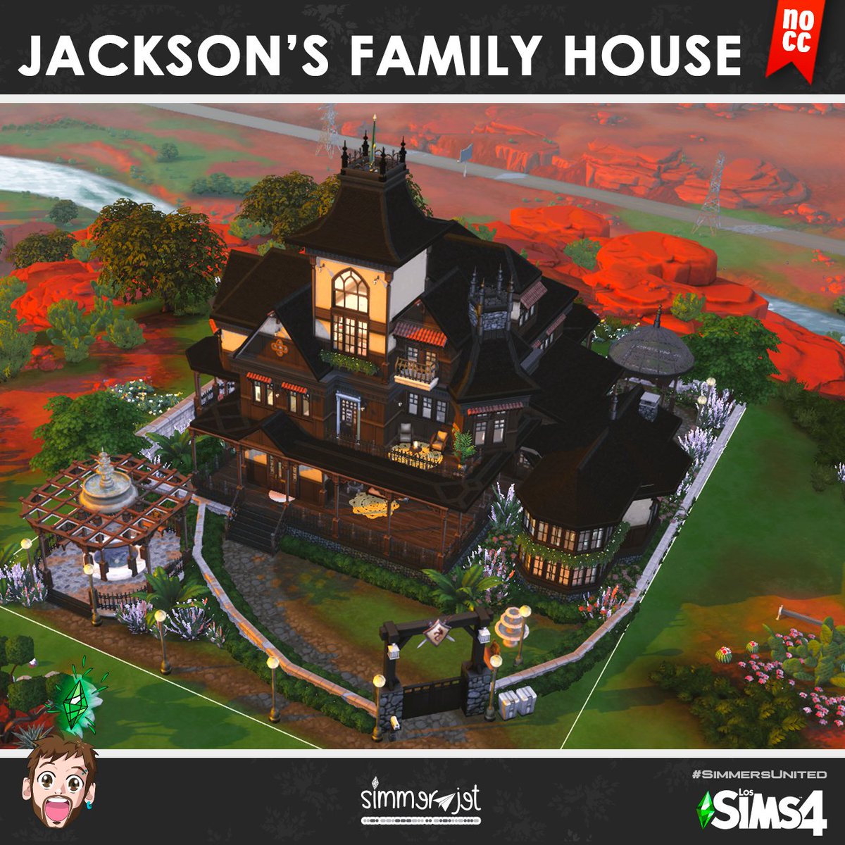 jethidalgo's tweet photo. Hey guys! I made this collab with my friends of #everythingsims
Jackson's Family House, just with:
Seasons
Strangerville
Laundry day
Desert Luxe
Watch the video here: https://t.co/dk8ByVSVpL
LOT INFO:
📏 40x30
🏷 248.394
🛏 4
🚽 4 https://t.co/Rfl16Gjrkz
