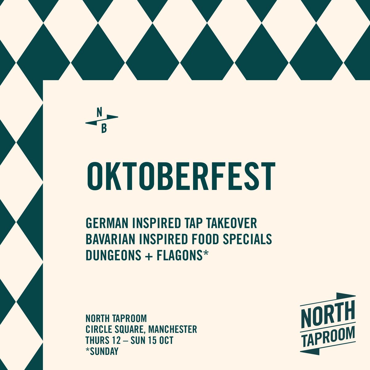 Oktoberfest at North Taproom is here! 🍻

Come down and enjoy some German beers and Bavarian food specials from Thursday.

#oktoberfest #Bavarianfood #germanbeer