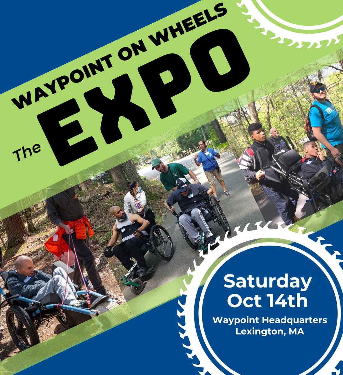 The Expo is just a few days away! There are still a few slots available to try out our array of off-road mobility devices at “Waypoint on Wheels!” waypointadventure.org/waypoint-on-wh…

#BeyondThePavement #SCI #SpinalCordInjury #SpinalCordInjuryAwareness #AdaptiveCommunity <a href="/sciboston/">SCIboston</a>