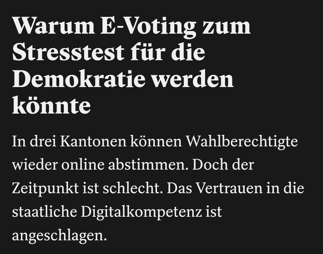 hans_denkt's tweet photo. Der Zeitpunkt wird nie gut sein für #eVoting.

#NOeVoting https://t.co/6zke1nolfa
