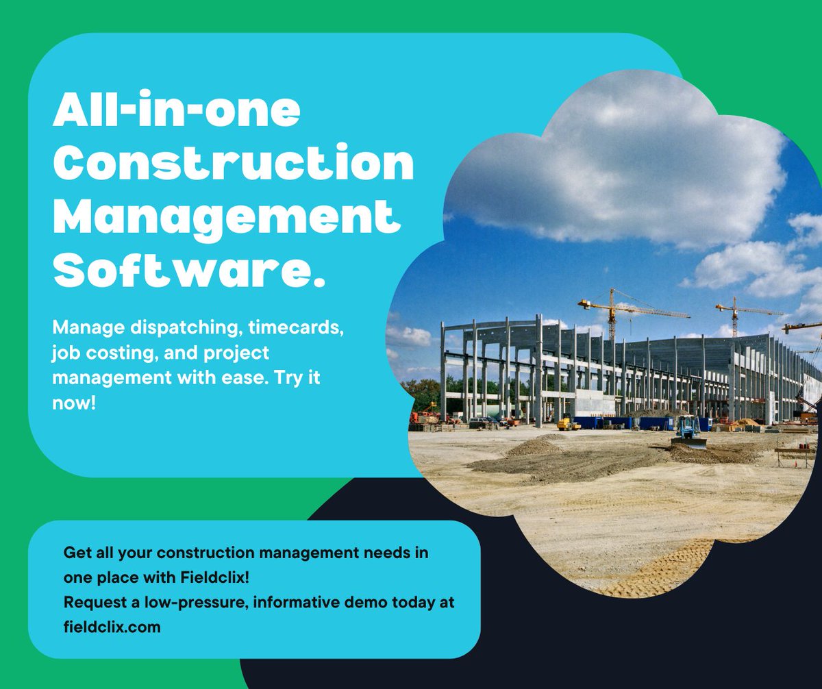 Fieldclix's tweet photo. All-in-One #Constructionmanagement purpose-built by industry veterans. 

Learn more about Fieldclix today!

Our #Demos are always low-pressure and informative. If we're not a good fit we'll use our industry knowledge to help you find a better one! https://t.co/Buu9oxq9Jm