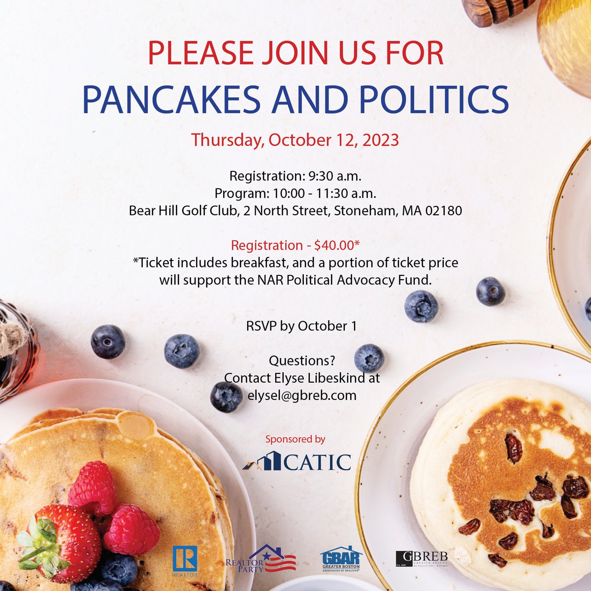 Last chance to register for the Pancakes &amp; Politics Legislative Breakfast on Oct 12. Hear Senator Lydia Edwards speak followed up by a fireside chat w/ Shirley Leung and Jon Chesto of the Boston Globe. Register today! gbreb.com/GBAR/Sites/GB/…
#legislativeupdate #bostonrealestate