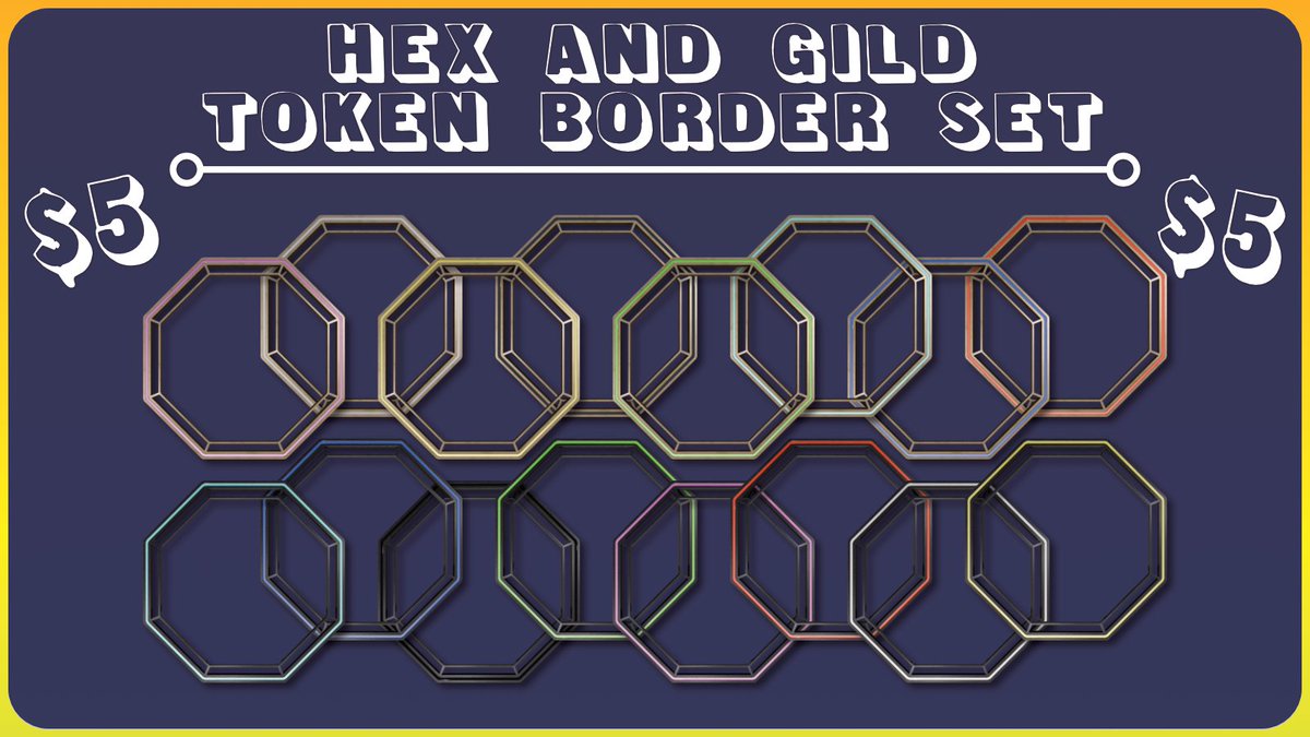 EldritchDream's tweet photo. Elevate your virtual tabletop experience with my token borders! 

Check out my Ko-fi store below for a growing range of designs and level up your virtual adventures today!  #VirtualTabletop #TTRPG #TokenBorders https://t.co/E4d2frHWVp