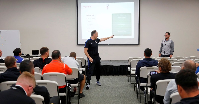 ussoccer's tweet photo. Continuing in our mission to grow the game and foster best playing environments, we are pleased to announce the next application window for A-Senior coaching education courses is now open. 

The application window will close on Wednesday, Oct. 25 at 9 a.m. CT.