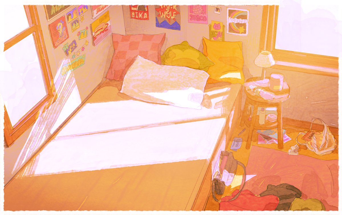 iamchavoom's tweet image. Hello helloooo #PortfolioDay
I’m chavoom, visual development artist / concept artist and BG painter ! I looooove doing the color and lighting design🫰🥰