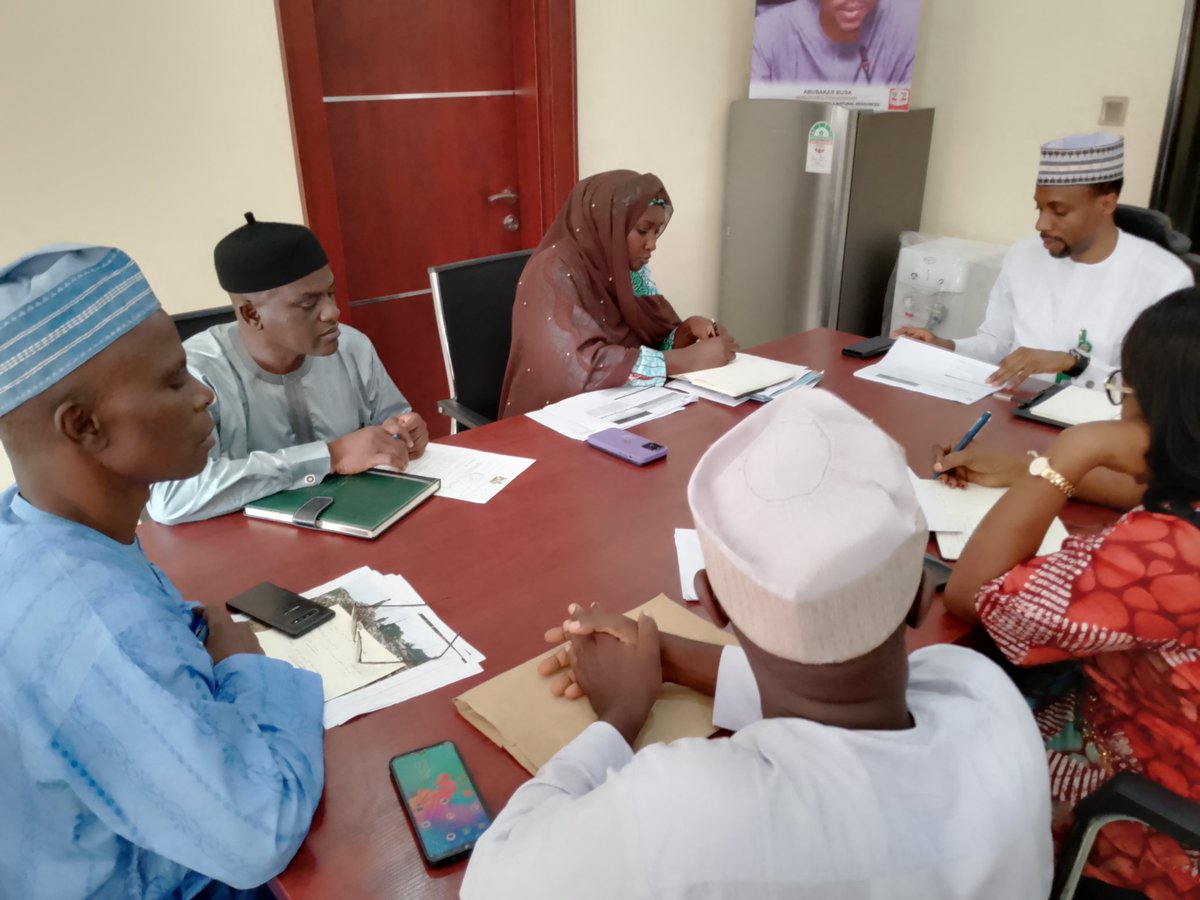 The Commissioner has chaired a meeting with the management of Kaduna Environmental Protection Authority (KEPA) where they presented updates on their activities,programmes and projects.