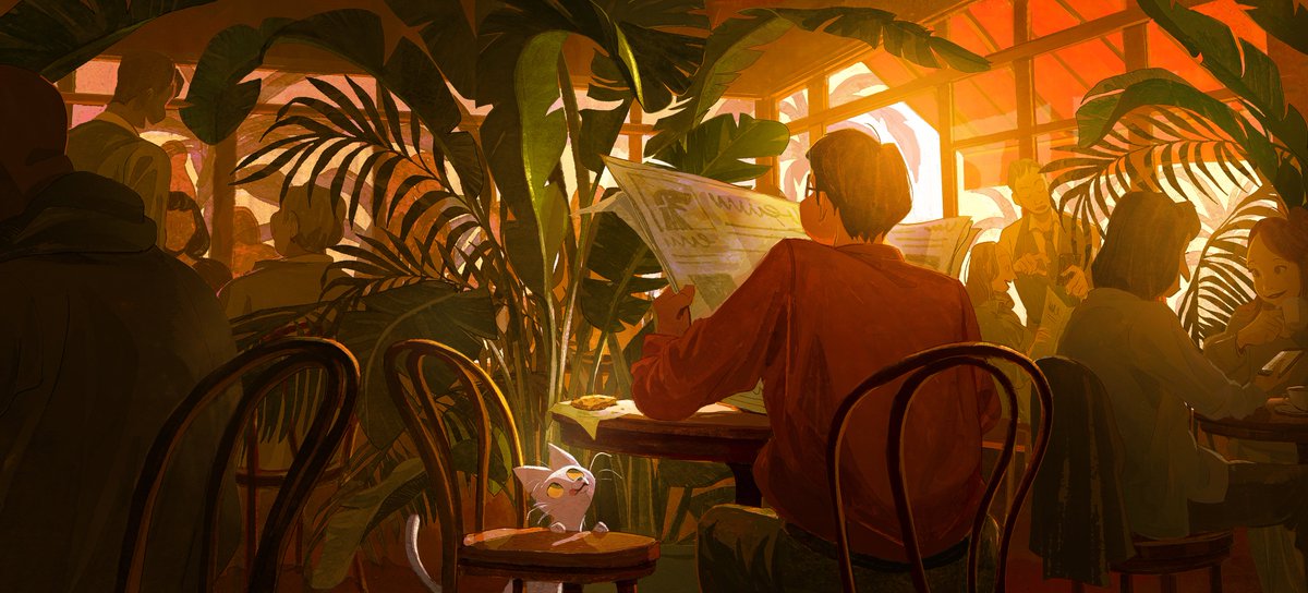 iamchavoom's tweet image. Hello helloooo #PortfolioDay
I’m chavoom, visual development artist / concept artist and BG painter ! I looooove doing the color and lighting design🫰🥰