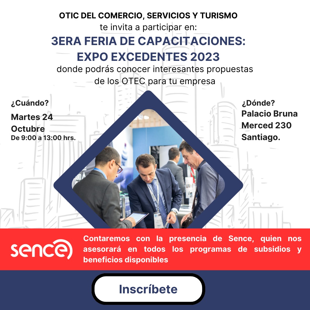 🔴 No te pierdas nuestra 3ra Feria de #Capacitaciones: Expo #Excedentes 2023. ¿Quieres asistir? Inscríbete aquí 👉 docs.google.com/forms/d/e/1FAI…