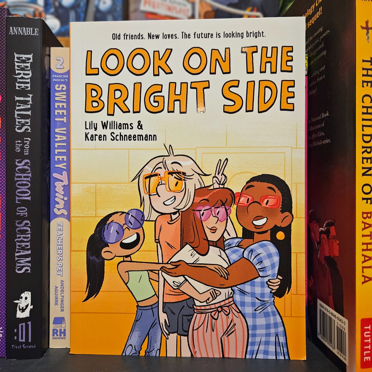 Local author and illustrator #KarenSchneemann will be at @booksinclaurel in #SanFrancisco this Sunday at 2:30pm. Find her new kids' graphic novel #LookOnTheBrightSide at our stores today! #WhatsNewTuesday