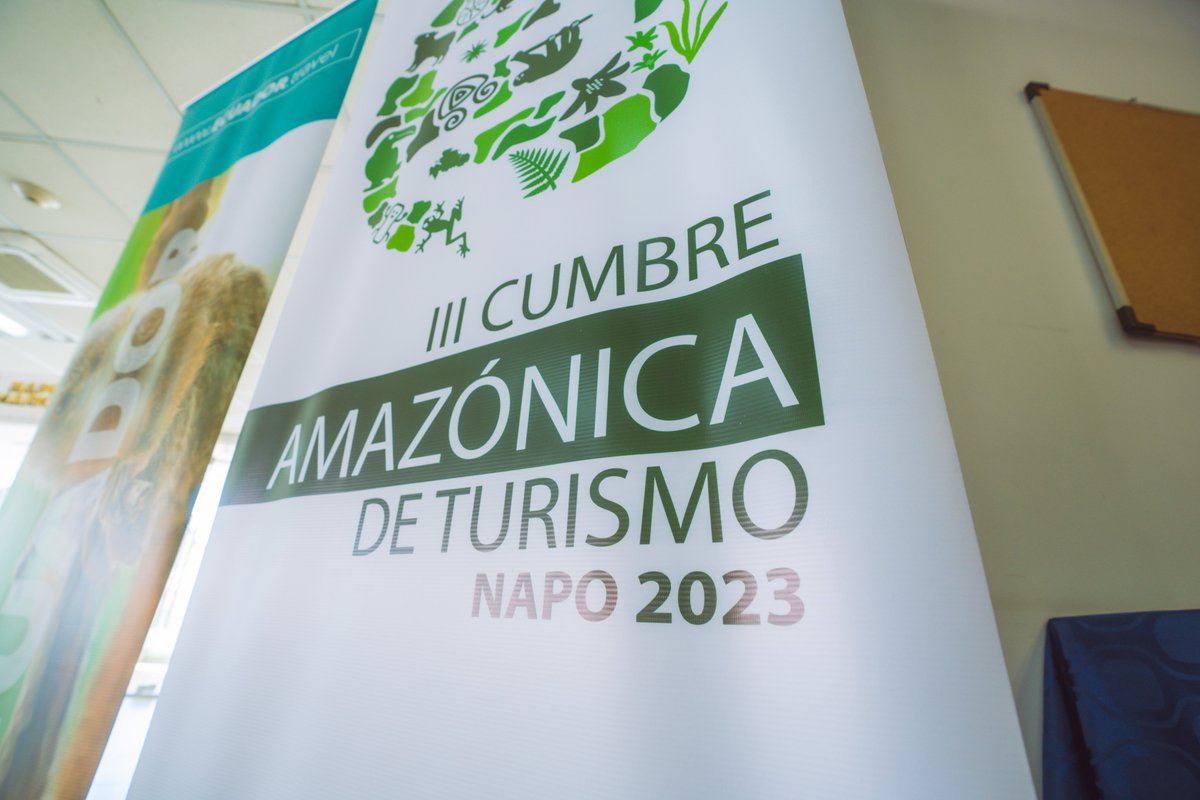 TurismoEc's tweet photo. Todo listo para la III Cumbre Amazónica de Turismo Napo - 2023. Del 20 al 21 de octubre, esta zona del país será el epicentro para la generación de espacios de diálogo acerca de la situación actual del sector turístico de esta localidad y de propuestas para potenciarlo.🧵 https://t.co/KRdjDzRiDH