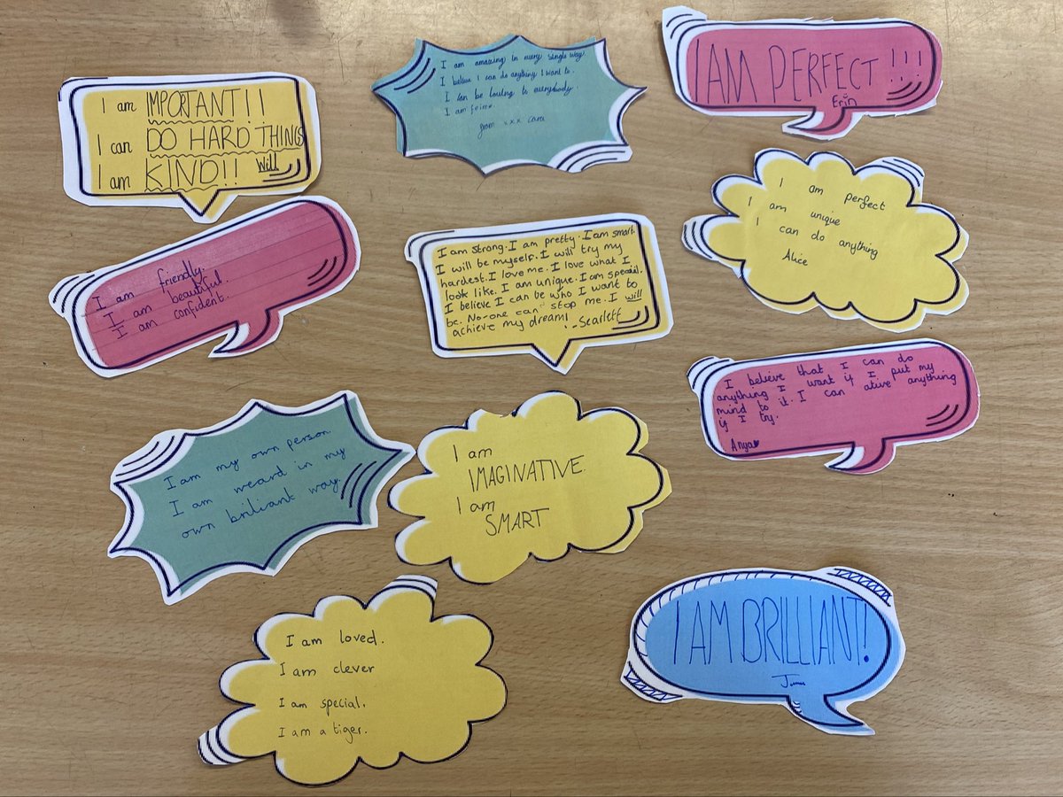 For part of our work on #WorldMentalHealthDay, we wrote positive affirmations 🥰🧠💭❤️