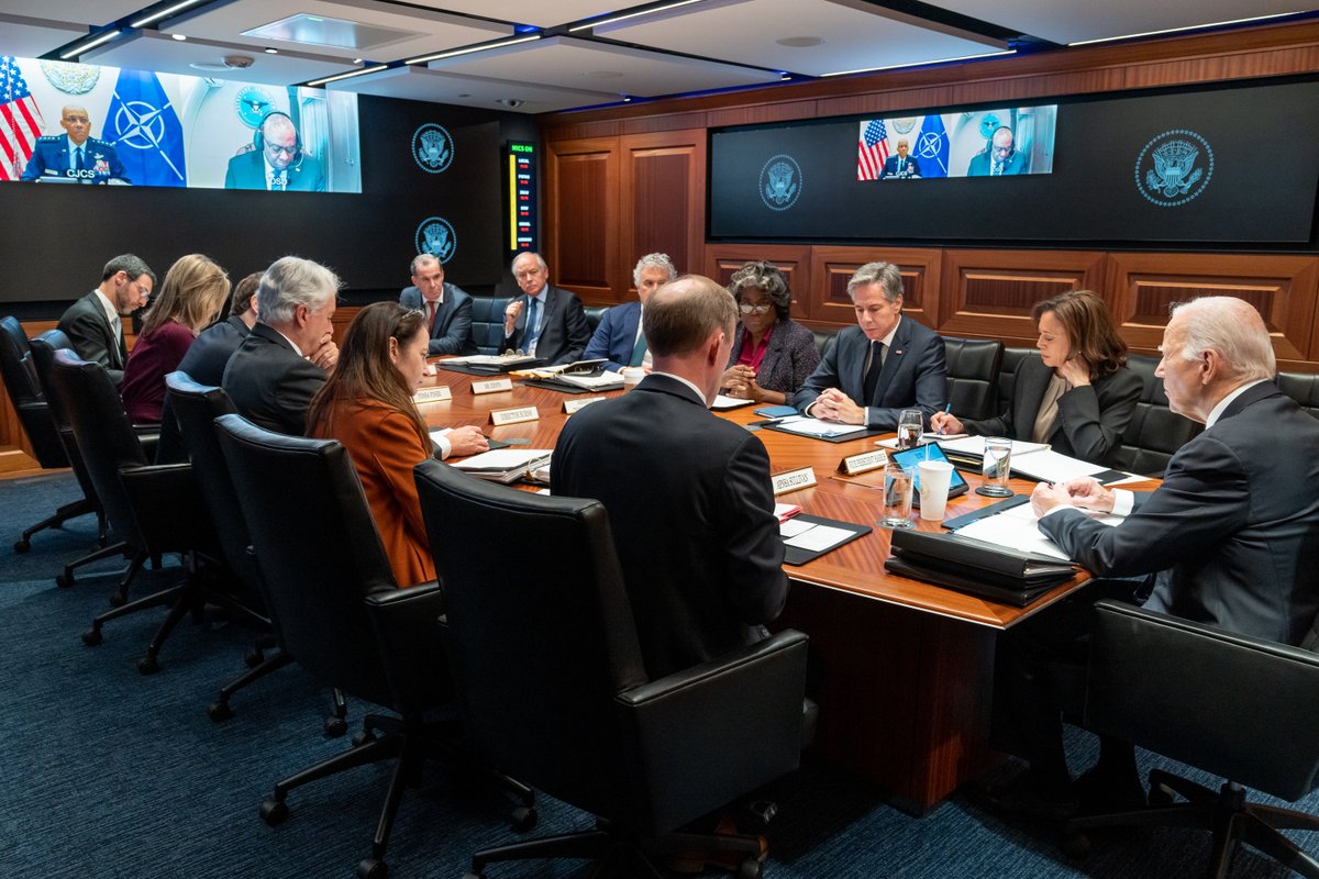 President Biden Archived (@potus46archive) on Twitter photo .<a href="/VP/">Vice President JD Vance</a> and I sat down with our teams to receive a situation update on the terrorist attack in Israel and to direct next steps.
We connected with Prime Minister Netanyahu to discuss coordination to support Israel, deter hostile actors, and protect innocent people. .<a href="/VP/">Vice President JD Vance</a> and I sat down with our teams to receive a situation update on the terrorist attack in Israel and to direct next steps.
We connected with Prime Minister Netanyahu to discuss coordination to support Israel, deter hostile actors, and protect innocent people.